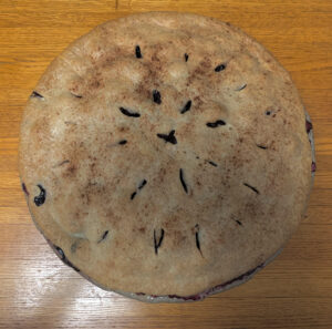 Giving Voice (Plus Blueberry Peach Pie) Blueberry Peach Pie Photo by Susan Fisher